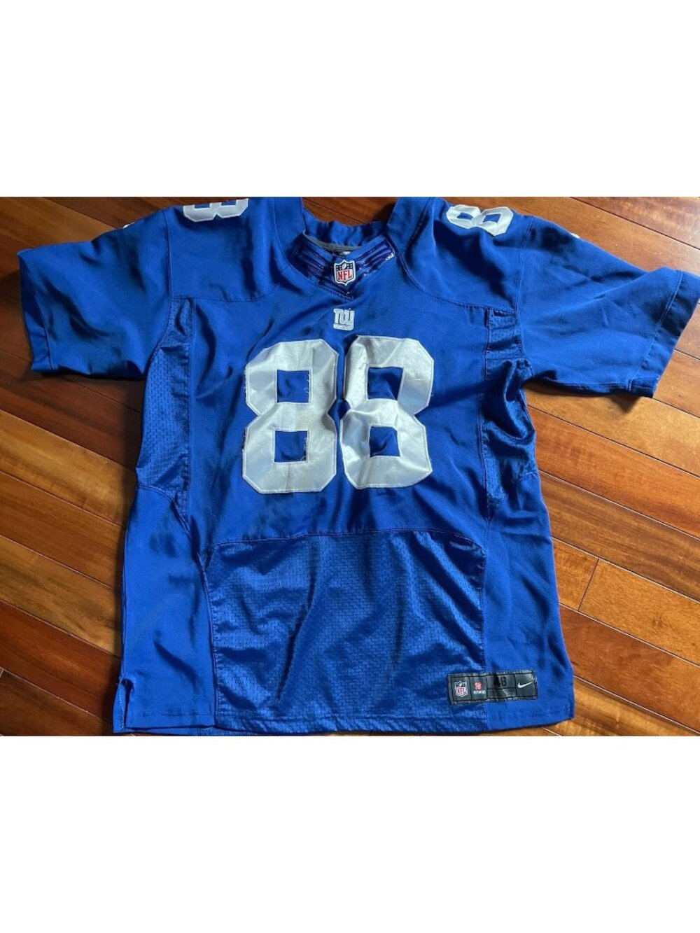 Hakeem Nicks #88 New York Giants NFL Royal Blue Nike On Field Jersey Men's Sz-48